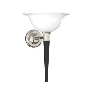 Lefroy Brooks Classic Kinkiet dekoracyjny w kształcie pochodni Silver Nickel LB4018NK
