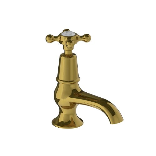 Lefroy Brooks Classic Kran umywalkowy stojący z wylewką Antique Gold CHX8022AG