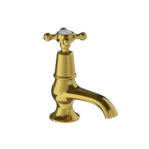 Lefroy Brooks Classic Kran umywalkowy stojący z wylewką Polished Brass CHX8022PB