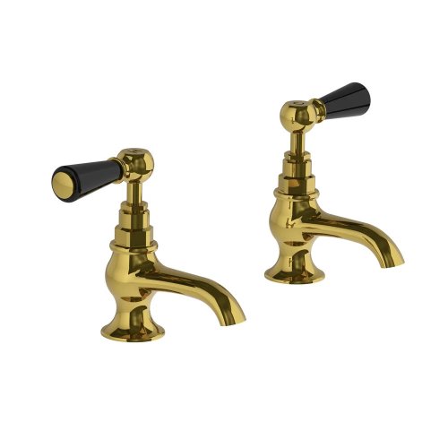 Lefroy Brooks Classic Krany umywalkowe stojące - zestaw Polished Brass BL8022PB