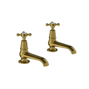 Lefroy Brooks Classic Krany umywalkowe stojące - zestaw Antique Gold CH8030AG
