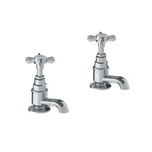 Lefroy Brooks Classic Krany umywalkowe stojące z krótką wylewką - zestaw Chrom LB1135CP