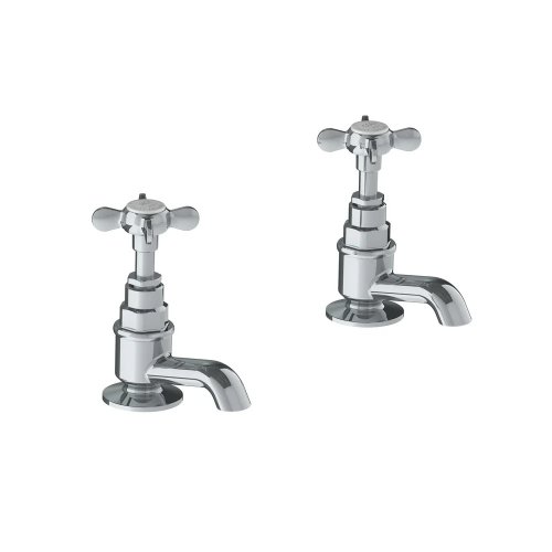 Lefroy Brooks Classic Krany umywalkowe stojące z krótką wylewką - zestaw Chrom LB1135CP