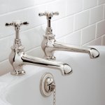 Lefroy Brooks Classic Krany wannowe stojące - zestaw Silver Nickel LB1450NK