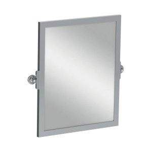 Lefroy Brooks Classic Lustro uchylne z mosiężną ramą Chrom LB4509CP