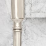 Lefroy Brooks Classic Umywalka z konsola z białego marmuru Silver Nickel LB6334WH-NK