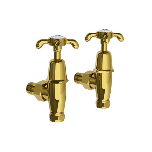Lefroy Brooks Classic Zawory do grzejników łazienkowych Polished Brass FH1150PB