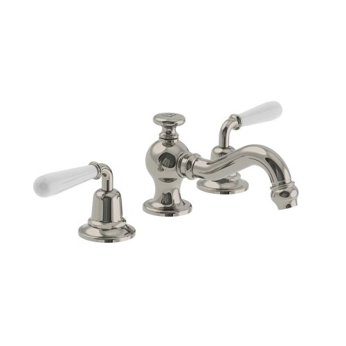 Lefroy Brooks La Chapelle Bateria umywalkowa 3-otworowa z korkiem automatycznym Silver Nickel FW1204NK