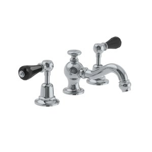 Lefroy Brooks La Chapelle Bateria umywalkowa 3-otworowa z korkiem automatycznym Chrom CR1204CP