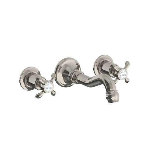 Lefroy Brooks La Chapelle Bateria umywalkowa 3-otworowa podtynkowa Silver Nickel FH1208NK
