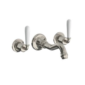 Lefroy Brooks La Chapelle Bateria umywalkowa 3-otworowa podtynkowa Silver Nickel FW1208NK