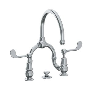Lefroy Brooks La Chapelle Bateria umywalkowa 2-otworowa z korkiem automatycznym Chrom FL9000CP