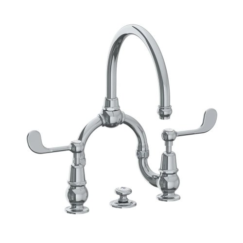 Lefroy Brooks La Chapelle Bateria umywalkowa 2-otworowa z korkiem automatycznym Chrom FL9000CP