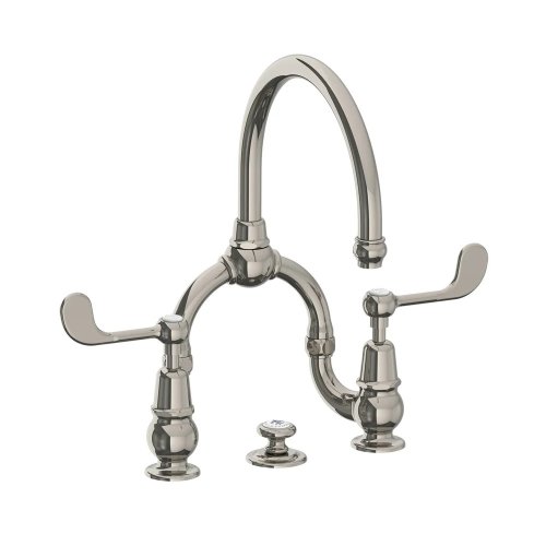 Lefroy Brooks La Chapelle Bateria umywalkowa 2-otworowa z korkiem automatycznym Silver Nickel FL9000NK