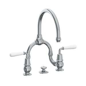 Lefroy Brooks La Chapelle Bateria umywalkowa 2-otworowa z korkiem automatycznym Chrom FW9000CP