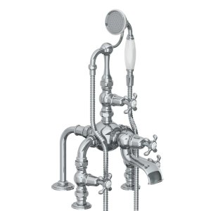 Lefroy Brooks La Chapelle Bateria wannowa 3-otworowa z zestawem prysznicowym Chrom FH1140CP