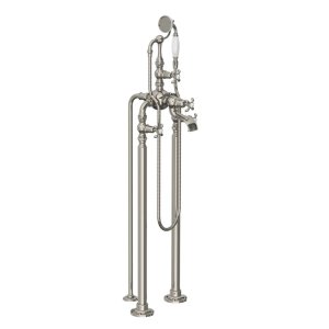 Lefroy Brooks La Chapelle Bateria wannowa z 3 nogami z zestawem prysznicowym Silver Nickel FH1148NK