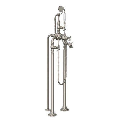 Lefroy Brooks La Chapelle Bateria wannowa z 3 nogami z zestawem prysznicowym Silver Nickel FH1148NK