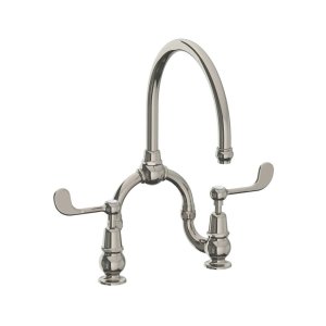 Lefroy Brooks La Chapelle Bateria kuchenna 2-otworowa Silver Nickel FL1530NK