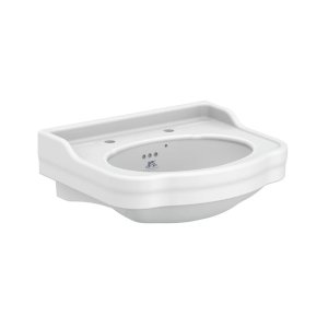 Lefroy Brooks La Chapelle Umywalka ścienna 2-otworowa 57,5x46,8 cm Biała LB7722WH