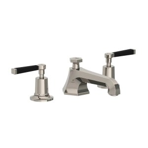 Lefroy Brooks Mackintosh Bateria umywalkowa 3-otworowa z korkiem automatycznym Silver Nickel MB1228NK