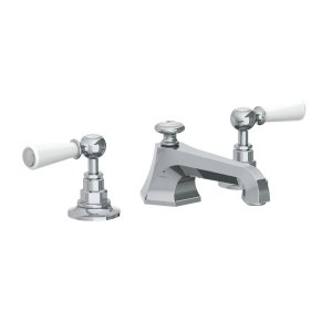 Lefroy Brooks Mackintosh Bateria umywalkowa 3-otworowa z korkiem automatycznym Chrom WL1228CP