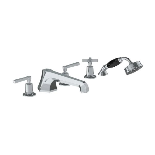 Lefroy Brooks Mackintosh Bateria wannowa 5-otworowa z wyciąganym zestawem prysznicowym Chrom ML1260CP