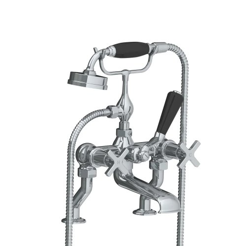 Lefroy Brooks Mackintosh Bateria wannowa 2-otworowa z zestawem prysznicowym Chrom MH1100CP