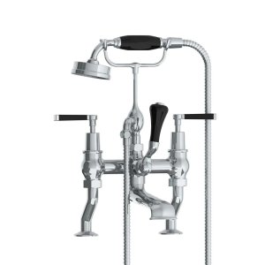 Lefroy Brooks Mackintosh Bateria wannowa 2-otworowa z zestawem prysznicowym Chrom MB1100CP