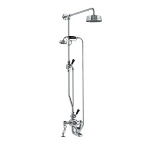 Lefroy Brooks Mackintosh Bateria wannowa termostatyczna 2-otworowa z deszczownicą Ø 154 mm i zestawem prysznicowym Chrom DMMK8824CP