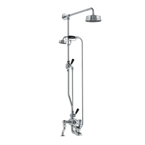 Lefroy Brooks Mackintosh Bateria wannowa termostatyczna 2-otworowa z deszczownicą Ø 154 mm i zestawem prysznicowym Chrom DMMK8824CP