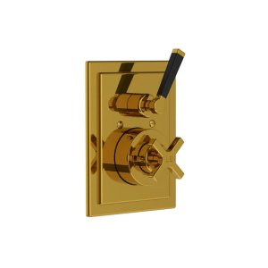 Lefroy Brooks Mackintosh Bateria termostatyczna natryskowa podtynkowa Antique Gold MB8706AG