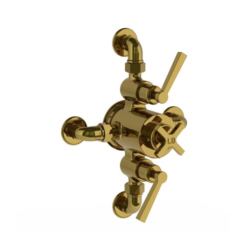 Lefroy Brooks Mackintosh Bateria termostatyczna natryskowa ścienna 2-drożna Antique Gold ML8746AG