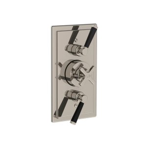 Lefroy Brooks Mackintosh Bateria termostatyczna natryskowa podtynkowa 2-drożna Silver Nickel MB8736NK