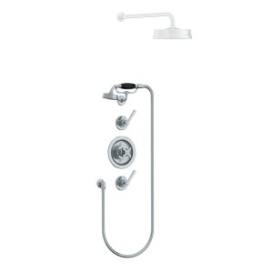 Lefroy Brooks Mackintosh Bateria natryskowa termostatyczna ze słuchawką prysznicową Chrom MK8803CP