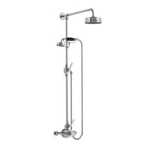 Lefroy Brooks Mackintosh Bateria natryskowa termostatyczna 2-otworowa z deszczownicą Ø 154 mm Chrom ML8703CP