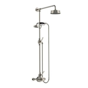 Lefroy Brooks Mackintosh Bateria natryskowa termostatyczna 2-otworowa z deszczownicą Ø 154 mm Silver Nickel ML8703NK