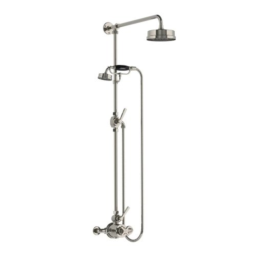 Lefroy Brooks Mackintosh Bateria natryskowa termostatyczna 2-otworowa z deszczownicą Ø 154 mm Silver Nickel ML8703NK