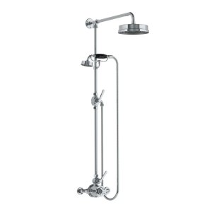 Lefroy Brooks Mackintosh Bateria natryskowa termostatyczna 2-otworowa z deszczownicą Ø 197 mm Chrom ML8704CP