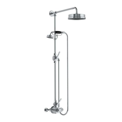 Lefroy Brooks Mackintosh Bateria natryskowa termostatyczna 2-otworowa z deszczownicą Ø 197 mm Chrom ML8704CP