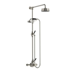 Lefroy Brooks Mackintosh Bateria natryskowa termostatyczna 2-otworowa z deszczownicą Ø 154 mm Silver Nickel MB8703NK