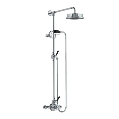 Lefroy Brooks Mackintosh Bateria natryskowa termostatyczna 2-otworowa z deszczownicą Ø 197 mm Chrom MB8704CP