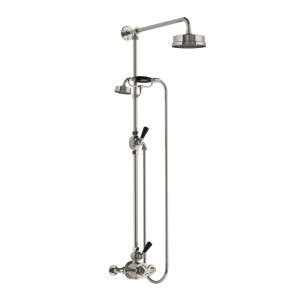 Lefroy Brooks Mackintosh Bateria natryskowa termostatyczna 2-otworowa z deszczownicą Ø 154 mm Silver Nickel MK8703NK