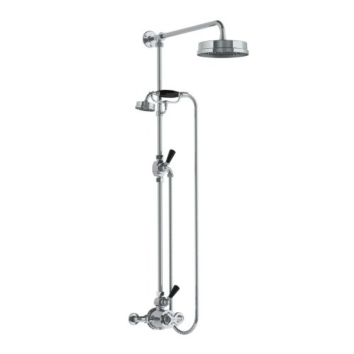 Lefroy Brooks Mackintosh Bateria natryskowa termostatyczna 2-otworowa z deszczownicą Ø 197 mm Chrom MK8704CP