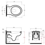 Olympia Ceramica Impero Miska 54x39 z deską wolnoopadającą biały IMP120201+C81101 PROMOCJA!! W MAGAZYNIE!!