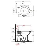 Olympia Ceramica Impero Miska 57x39 biały połysk IMP110101