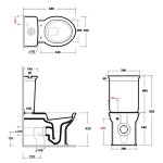 Olympia Ceramica Impero Spłuczka do kompaktu biały IMP71PF201