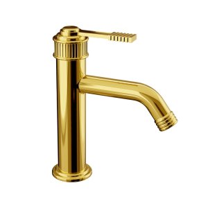 Remer Atelier Bateria umywalkowa jednouchwytowa bez korka Shiny Gold AL12DO