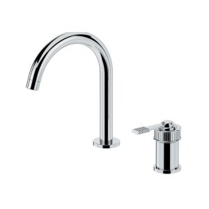 Remer Atelier Bateria umywalkowa jednouchwytowa dwuotworowa Chrom AL57