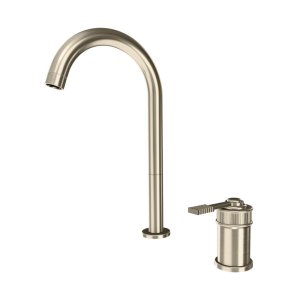 Remer Atelier Bateria umywalkowa jednouchwytowa wysoka dwuotworowa Visual Inox AL57LXV